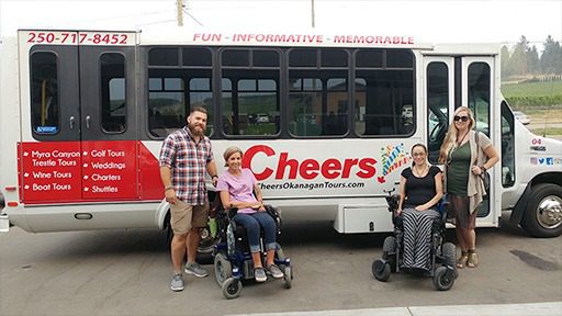 Accessible Transport Bus Group | Kelowna Wine, Boat, & Canyon Tours | Cheers! Okanagan