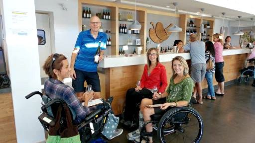Wheel Chair Guests On Tour | Kelowna Wine, Boat, & Canyon Tours | Cheers! Okanagan